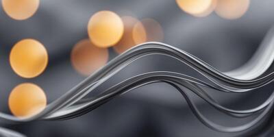 A simple yet striking image of a wavy shape in shades of gray. photo