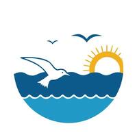 A logo for a company that sells sea shells vector