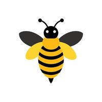 A bee icon on a white background vector