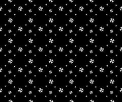 tiny white flower as seamless pattern on dark background vector