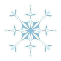 Abstract figure of a snowflake. Snowflake. Winter decorative element in flat style. vector