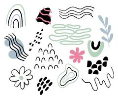 Set of Abstract Elements. Abstract Geometric Shapes. Abstract Elements for Backgrounds, Textiles, Posters, Postcards, Packaging and more. vector