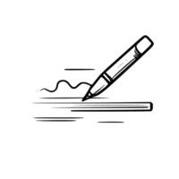 Dynamic Writing Pen Design vector