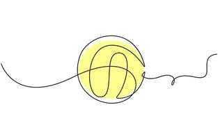 Continuous drawing of ball lines vector
