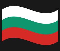 Waving flag of Bulgaria. vector