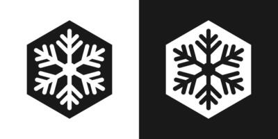 Snowflake set on isolated background. illustration vector