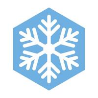 Snowflake isolated on white background. Christmas icon. illustration vector