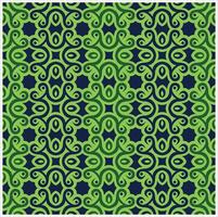 A green and blue pattern with swirls vector