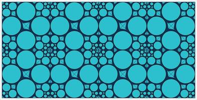 A blue and black pattern with circles vector