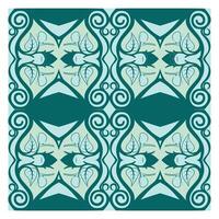 A green and blue pattern with swirls vector