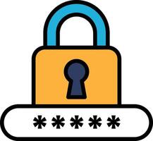 A lock with a keyhole and a keyhole vector