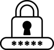 A lock with a keyhole and a keyhole vector