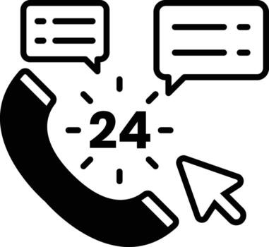 A phone with a tip in a line style. vector