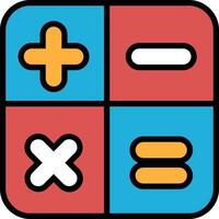 Illustration in concept of mathematical symbols in line style. vector