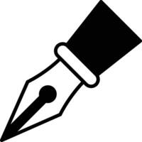 A pen with a tip in a line style. vector