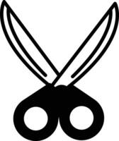 A pair of scissors with a handle and a blade vector