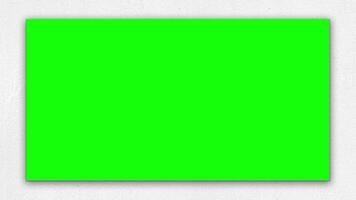 Border pop up animation green screen chroma key 4k template background. video