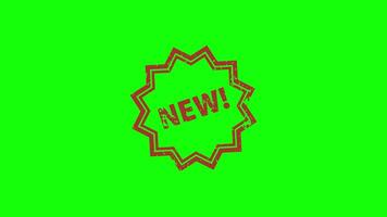 New pop up animation green screen chroma key 4k template background. video