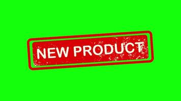New product pop up animation green screen chroma key 4k template background. video