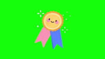 Maddle pop up animation green screen chroma key 4k template background. video