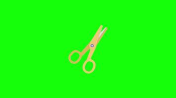 Ciger pop up animation green screen chroma key 4k template background. video
