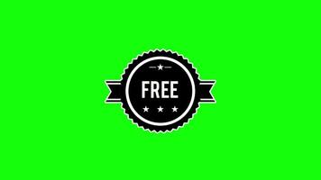 Free pop up animation green screen chroma key 4k template background. video