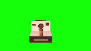 Machine pop up animation green screen chroma key 4k template background. video