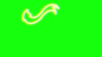 Arrow pop up animation motion chroma key green screen 4k template background. video