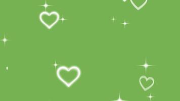 In my heart pop up animation motion chroma key green screen 4k template background. video