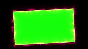 Electro Border pop up animation motion chroma key green screen 4k template background. video