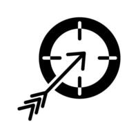 target with arrow icon vector