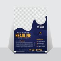 Creative, stylish, abstract Technology design layout. Modern real estate creative flyer template design. Colorful abstract flyer template design. vector