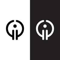Two logos for a company that has a circle and a person in it vector