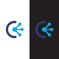 Two logos for a company that is called c vector