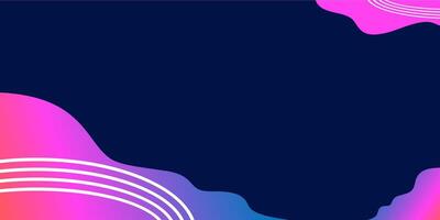 abstract fluidity gradient color with blue background with waves vector