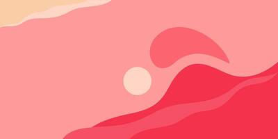 illustration of a fluidity with a light pink and deep pink background and a wave pattern vector