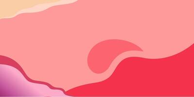 illustration of a fluidity with a pink and red background and a wave pattern vector