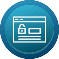 Login Line Button vector