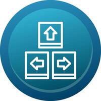 Keyboard navigation Line Button vector