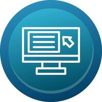 Screen reader Line Button vector