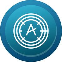 Dyslexia friendly Line Button vector
