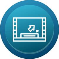 Closed captioning Line Button vector