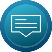 Comment Line Button vector