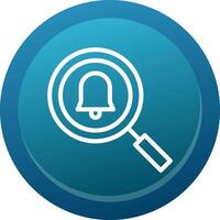 Magnifying Glass Line Button vector