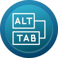 Keyboard shortcuts Line Button vector