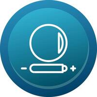 High contrast Line Button vector