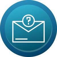 Question Mark Line Button vector