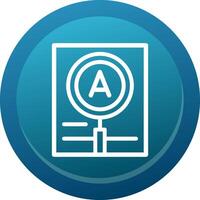 Magnification Line Button vector