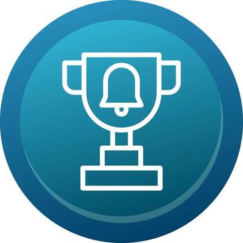 Trophy Line Button vector