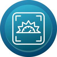 Focus indicator Line Button vector